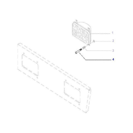 Massey Ferguson - Screw Headlight - 2802112M1 - Farming Parts