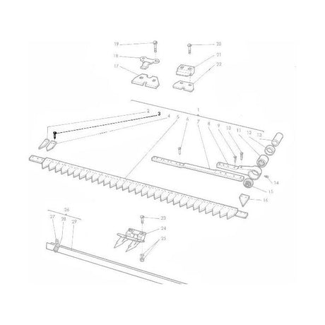 Massey Ferguson - Knife Section Rivet - 391493X1 - Farming Parts