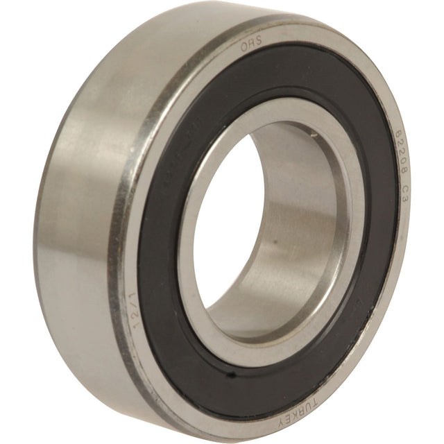 Close-up of a Sparex Deep Groove Ball Bearing (622082RS) - S.26822, featuring a black inner ring and marked "62209-2RS." This 40mm OD bearing with a 2RS seal type is ideal for deep groove applications.