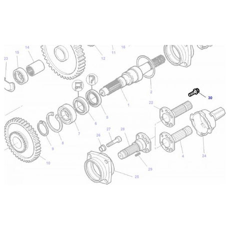 Massey Ferguson - Bolt M10x20 Torx Head - 3009775X1 - Farming Parts