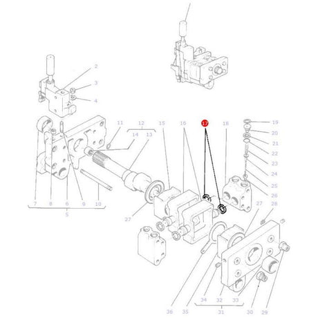 Massey Ferguson - Piston Ring Hydraulic Pump - 897493M1 - Farming Parts