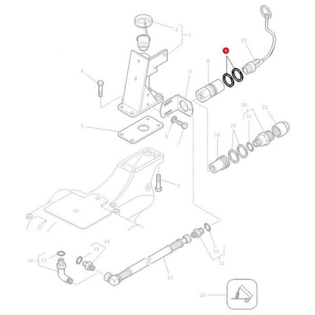 Massey Ferguson - Coupler Fixing Circlip - 352972X1 - Farming Parts