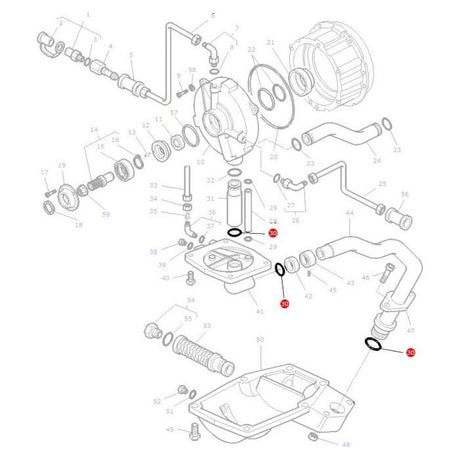 Massey Ferguson - ORing Wet Clutch - 3010466X1 - Farming Parts