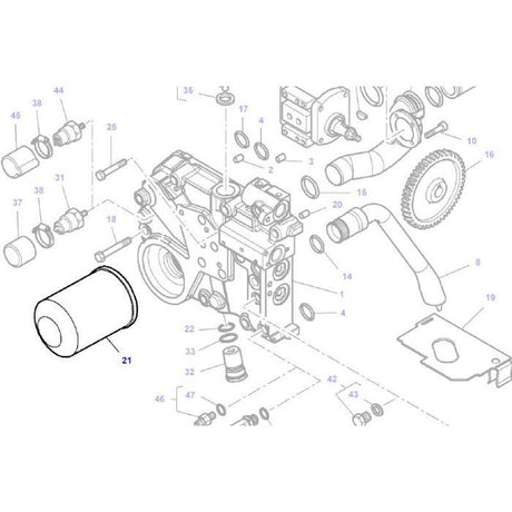 Massey Ferguson - Hydraulic Filter - 4300400M1 - Farming Parts