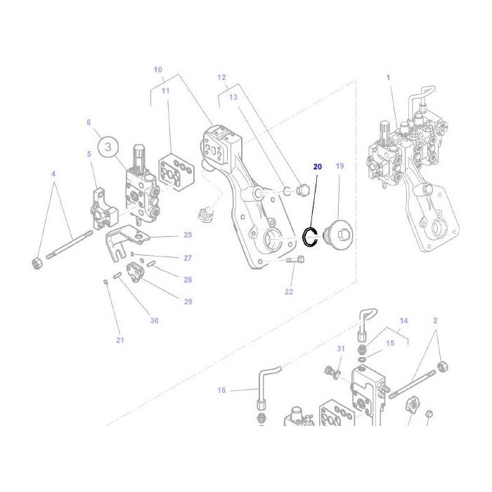 Massey Ferguson - ORing Oil Cap - 3011410X1 - Farming Parts