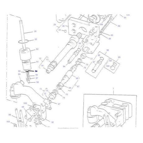 Massey Ferguson - ORing Pump Cover - 1007240M1 - Farming Parts