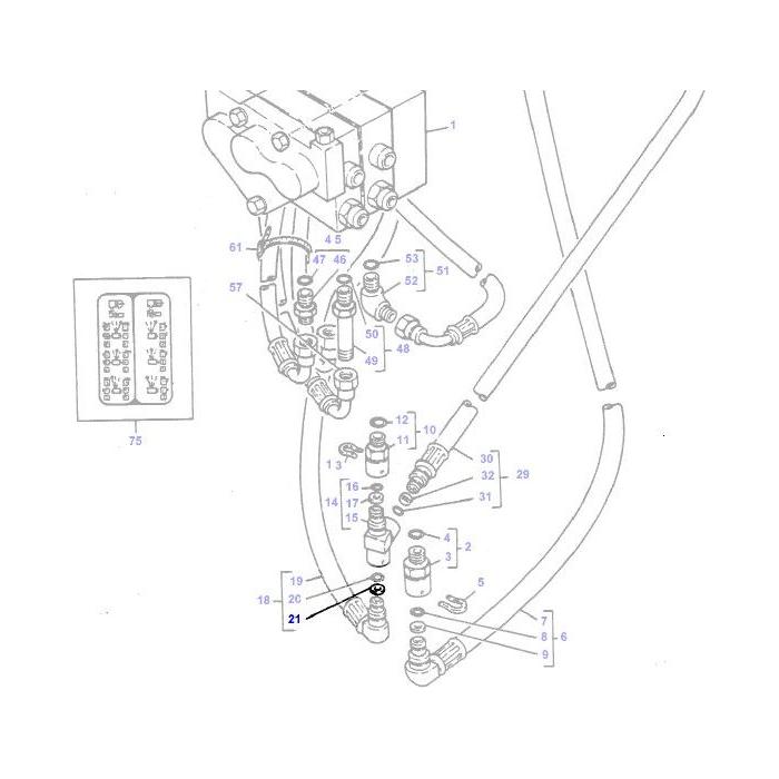 Massey Ferguson - Washer Back-up - 377923X1 - Farming Parts