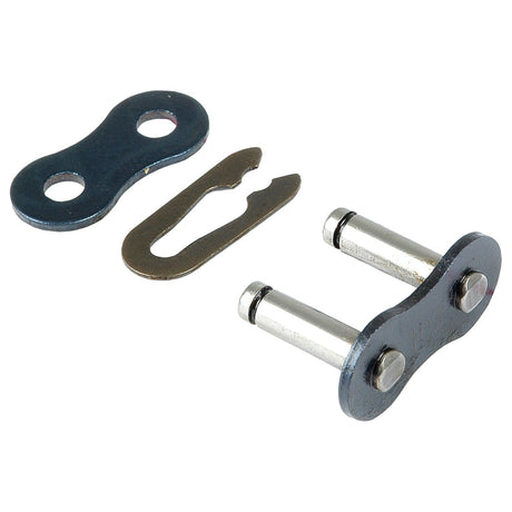 The Sparex Connecting Link, Simplex, 06B-1 (Sparex Part No. S.27514) is a disassembled bicycle chain master link set that includes side plates, connecting pins, and a retaining clip. Its Simplex suitable components ensure reliability and longevity.