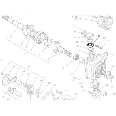 Massey Ferguson - Swivel Bearing Final Drive - 3310930M91 - Farming Parts