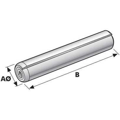 An illustration of a Sparex Metric Spirol Pin with dimensions labeled as 4Ø for diameter and 24mm for length, following DIN 7343 standards (Sparex Part No. S.2771).