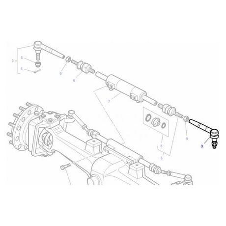 Massey Ferguson - Track Rod End - 3764028M2 - Farming Parts