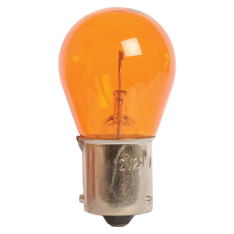 Amber 12V automotive light bulb with a metal base and a glass casing, featuring a durable filament.
Product Data:
Product Name: Light Bulb (Filament) PY21W, 12V, 21W, BAU15s (Box 1 pc.) | Sparex Part No.S.27802
Brand Name: Sparex

Rewritten sentence:
The Sparex Light Bulb (Filament) PY21W is a 12V, 21W amber automotive light bulb with a BAU15s metal base and glass casing, equipped with a durable filament.