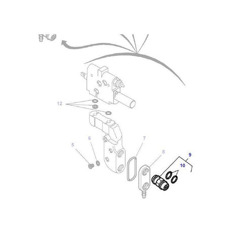 Massey Ferguson - Female Coupler - 3796940M2 - Farming Parts