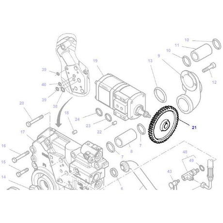 Massey Ferguson - Pinion - 3797108M1 - Farming Parts