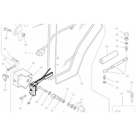 Massey Ferguson - Inner Door Handle L/H - 3804663M1 - Farming Parts