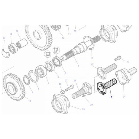 Massey Ferguson - Stub Shaft 540rpm - 4311773M3 - Farming Parts