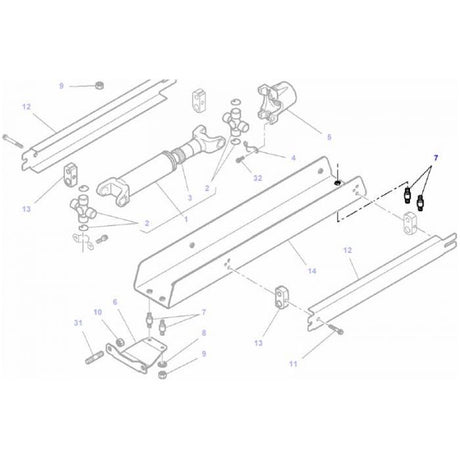 Massey Ferguson - Mounting Damper - 658081M2 - Farming Parts