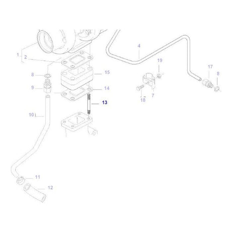 Massey Ferguson - Stud Turbo - V546801460 - Farming Parts