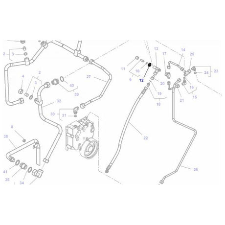 Massey Ferguson - Nut M16X1.5 - 1440231X1 - Farming Parts