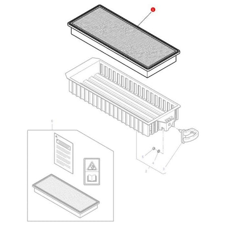 Massey Ferguson - Filter Cab - 4378102M1 - Farming Parts