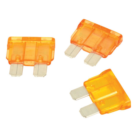 Three Sparex Blade Fuses, each rated at 40 amps and featuring two metal prongs, are arranged separately against a white background.