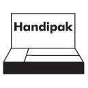 Black and white illustration of a box labeled "Handipak" containing compartments, ideal for organizing BSP fittings. This is part of the "Grease Nipples - Imperial (Handipak - 185 pcs.)" set from Sparex, Sparex Part No. S.2846.