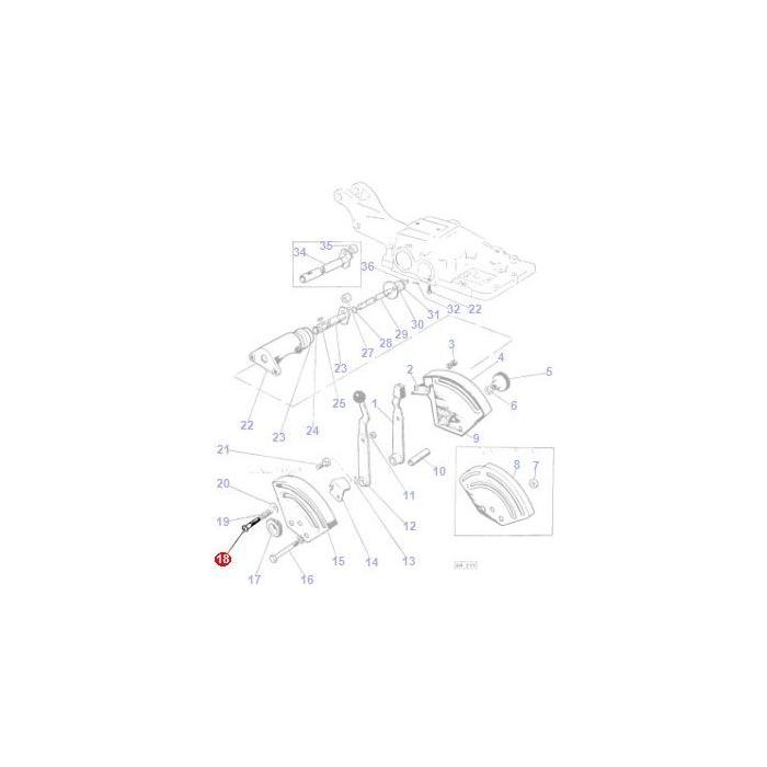 Massey Ferguson - Bolt Draft & Position Controls - 376393X1 - Farming Parts