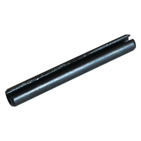 Image of a black metal spring pin, also known as the Imperial Roll Pin - 1/8'' - 1/2'', S.2850 (Din: 1481), from Sparex. Designed for fastening components in machinery or structures, this roll pin comes in a handipak of 70 pieces. Suitable for various applications, it offers reliable strength and durability. For further details, please refer to the product specifications and manufacturer information.