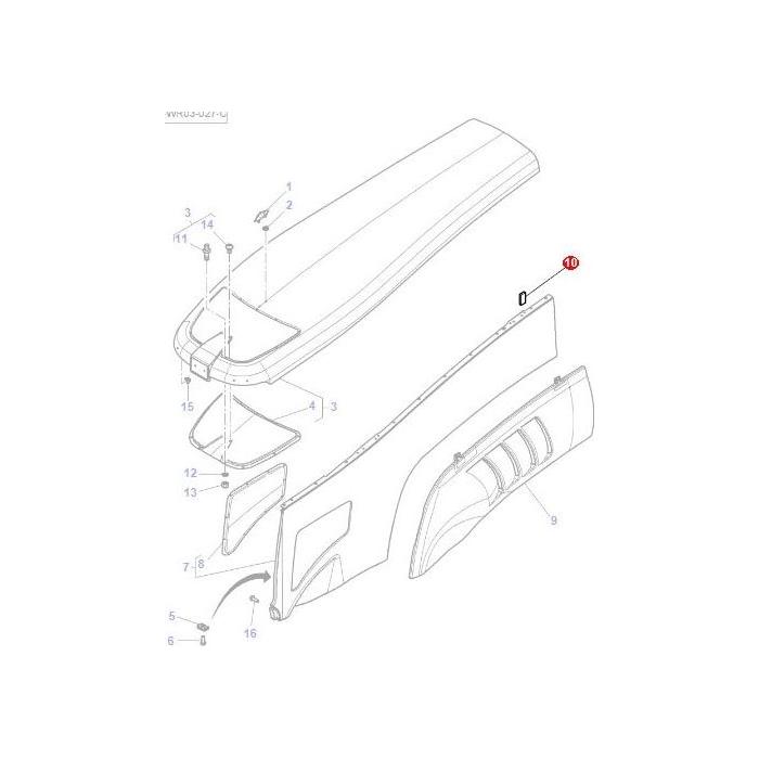 Massey Ferguson - Foam Pad - 4285695M1 - Farming Parts