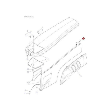 Massey Ferguson - Foam Pad - 4285695M1 - Farming Parts