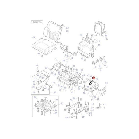 Massey Ferguson - Plate Arm Rest - 3903620M1 - F248500033100 - Farming Parts