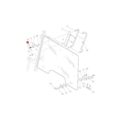 Massey Ferguson - Bolt Hinge - 3008490X1 - Farming Parts