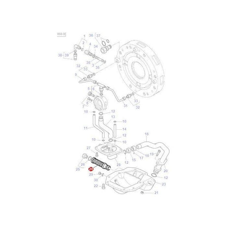 Massey Ferguson - Filter Wet Clutch - 3712404M1 - Farming Parts