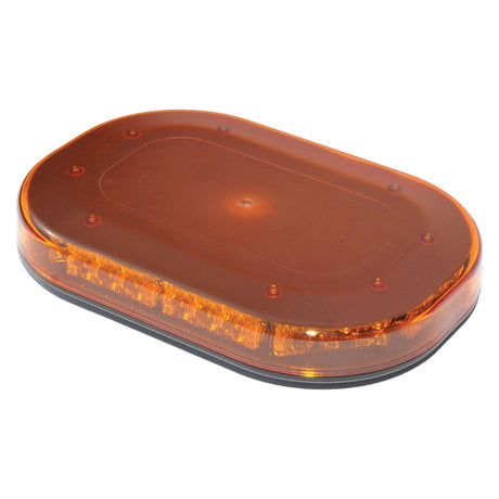 The Sparex LED Micro Hazard Light (S.28671) is an amber-colored rectangular warning light with rounded edges, featuring multiple LEDs inside a translucent cover, suitable for various applications and operates with a 12-24V power supply.