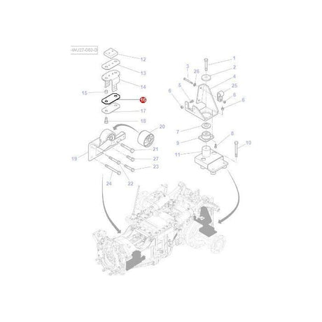 Massey Ferguson - Plate Cab Mounting - 4288241M1 - Farming Parts