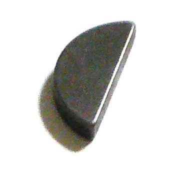 A semi-circular metal object with a flat surface, identified as an Imperial Woodruff Key 1/8'' x 3/4'' (DIN or Standard No. DIN 6888) and listed as Sparex Part No.S.2907, is shown on a white background.