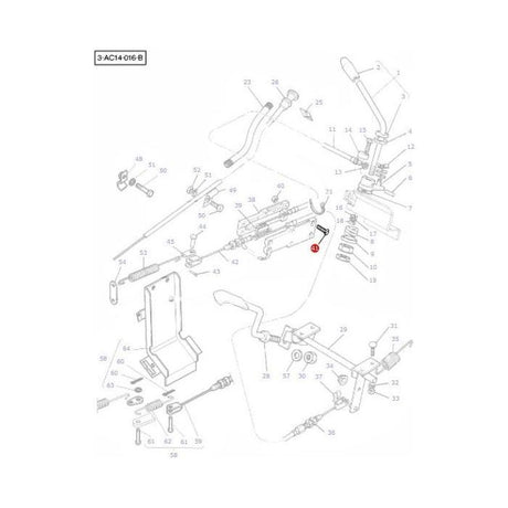 Massey Ferguson - Screw Slider Housing - 3008891X1 - Farming Parts