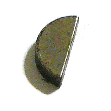 A half-moon-shaped brown metal piece, the Sparex Imperial Woodruff Key (3/16'' x 7/8'', DIN 6888), with Part No. S.2912, is shown against a white background.