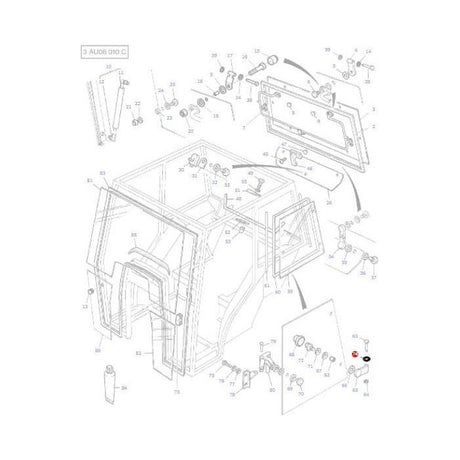 Massey Ferguson - Washer Hinge - 3901236M1 - Farming Parts