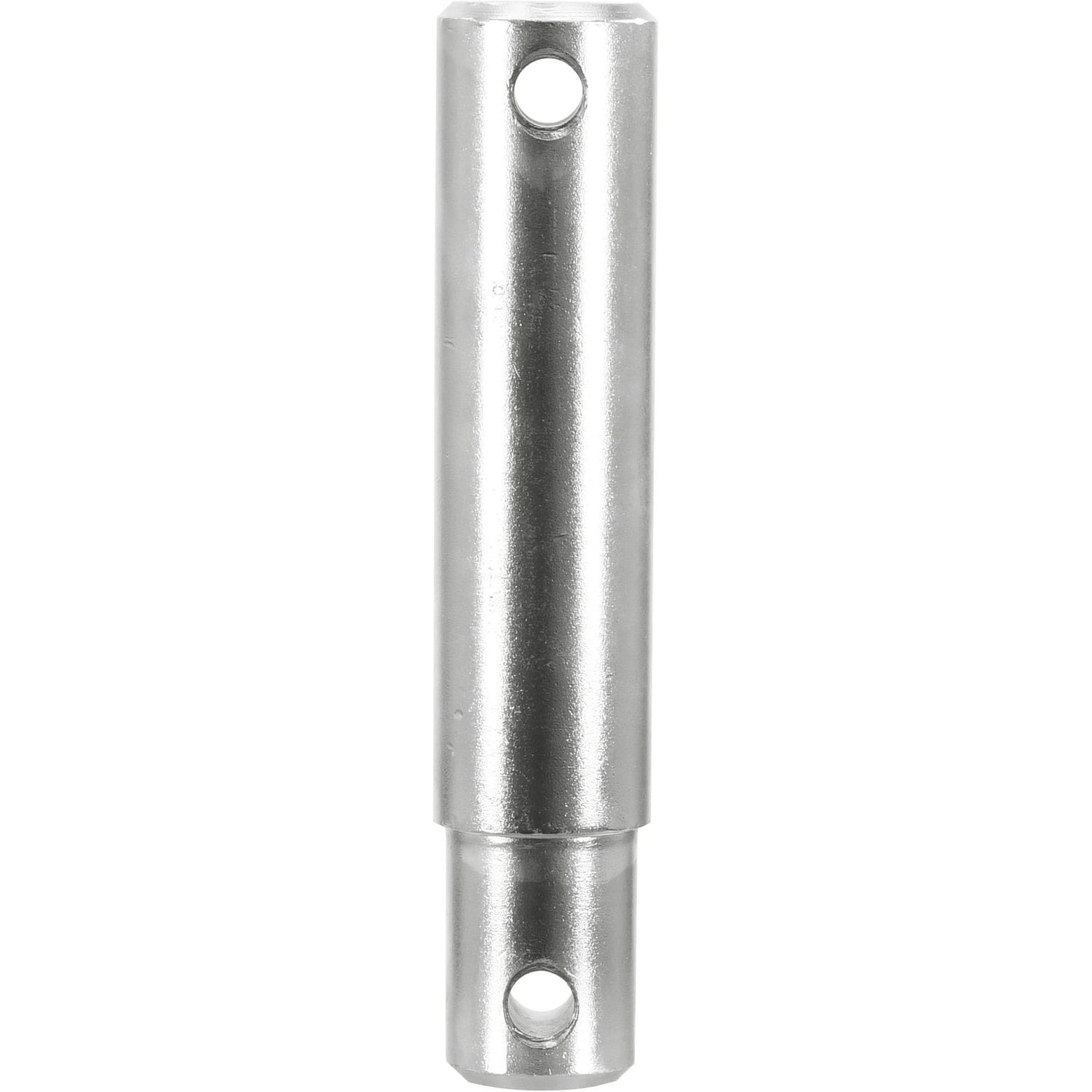 A cylindrical metal rod with a working length of 126mm, featuring two holes drilled through at each end to fit a 35mm pin, branded as Sparex and identified by Part No. S.29169 under the product name Lower link pin 35 & 40x25 & 126mm Cat.