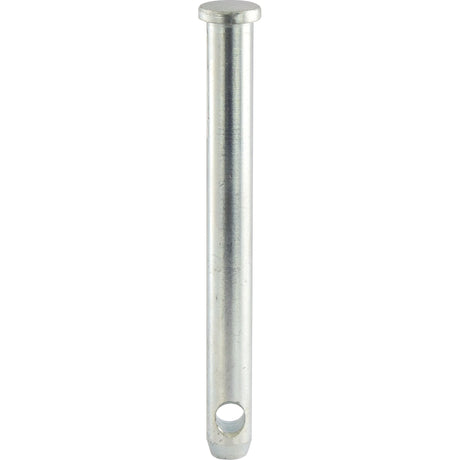 The Sparex Top Link Pin 19x166mm Cat. 1, featuring a flat head and a strategically placed hole near the bottom, is designed for optimal performance. (Sparex Part No.S.29232)