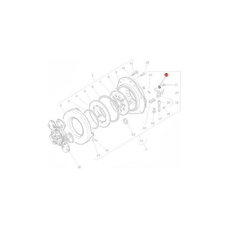 Massey Ferguson - Nut Finger Bolt - 353430X1 - Farming Parts