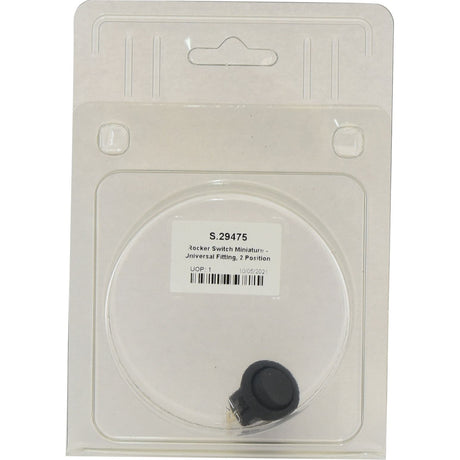 The Sparex Rocker Switch Miniature - Universal Fitting, 2 Position (On/Off) - S.29475 is a versatile switch suitable for a wide range of applications.