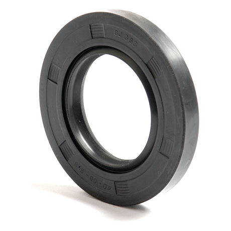 A close-up of a circular black rubber seal, specifically an Imperial Rotary Shaft Seal by Sparex (Sparex Part No. S.2969, dimensions 1 9/16'' x 2 11/16'' x 3/8''), featuring a hollow center and raised numbers and markings along the outer edge.