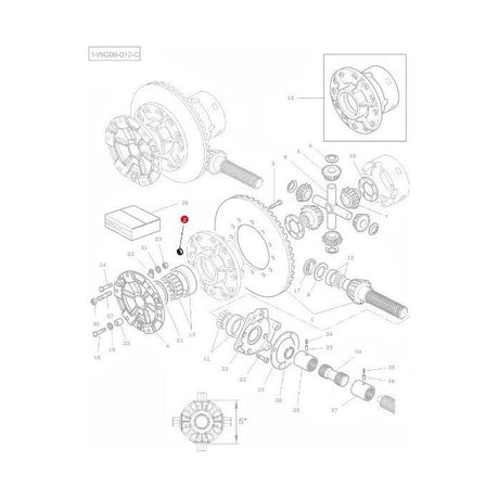 Massey Ferguson - Nut Pinion - 891947M1 - Farming Parts