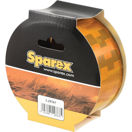 A roll of **Yellow Conspicuity Tape** branded by Sparex, measuring 50mm in width and 12.5m in length, suitable for various applications.