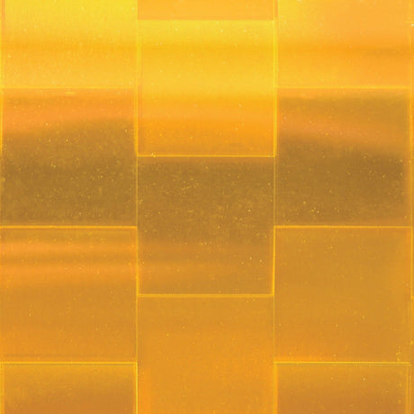 A close-up of the Sparex Yellow Conspicuity Tape, featuring a translucent yellow surface with a grid-like texture of squares and rectangles, measuring 50mm in width and 12.5m in length - Model S.29767, suitable for various applications.