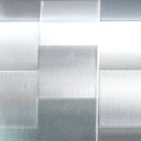 A close-up view of the White Conspicuity Tape by Sparex, featuring a metallic, grid-like pattern with varying shades of gray and silver, ideal for industrial design applications.