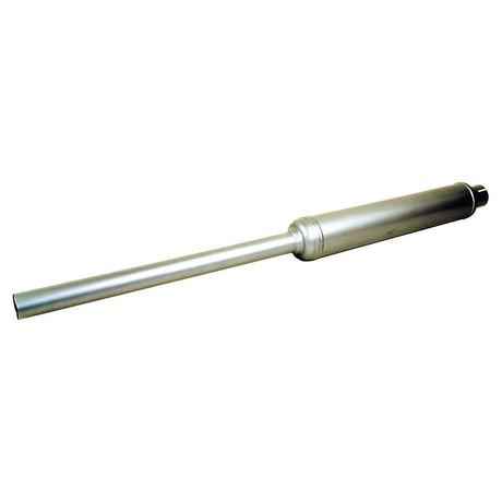 The Silencer - Vertical - S.2982, a silver cylindrical metal bar from Sparex, features a tapered end and a thicker cylindrical section near the middle, making it suitable for various industrial applications.