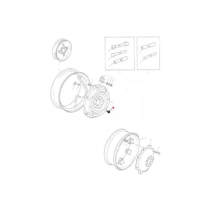 Massey Ferguson - Wheel Nut Rear - 897758M2 - Farming Parts